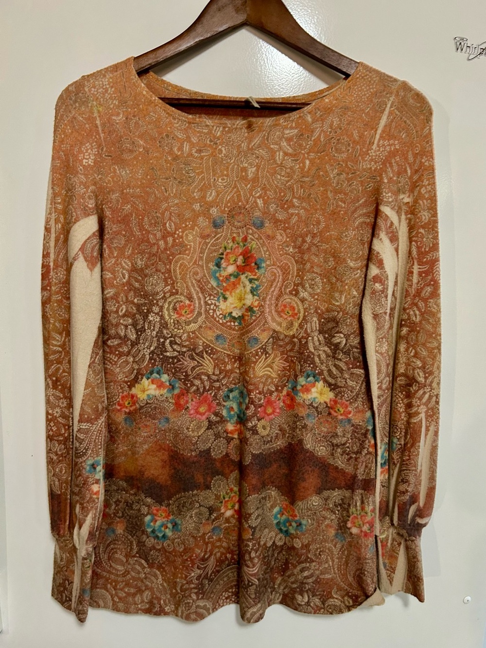 S-Twelve So Soft 2X Long Sleeve wrist cuff L romantic Paisley